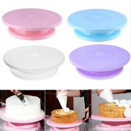 Suport Rotativ pentru Tort pentru Ornare, cu Picior Detasabil si Stabil, 28 x 6,5 cm