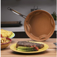 Tigaie Ceramica Steel AirFry cu capac de sticla, 28cm