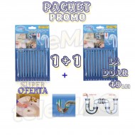 Pachet Promo : Set 12 Betisoare Pentru Sifonare si Scurgeri + Set 12 Betisoare Pentru Sifonare si Scurgeri Gratuit