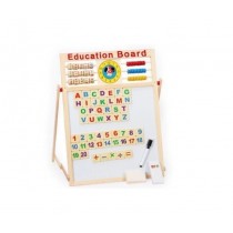 Tabla de scris educativa pentru copii, din lemn, 64 x 47.5 cm, teleMAG
