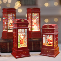 Pachet Promo: Set 2 Lumânari ornamentale sub formă de felinar cu candele, tip cabina telefonica, rosu