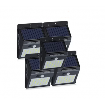 Set 5 lampi solar cu 30 led , senzor de miscare si senzor de lumina