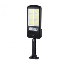 Lampa solara de exterior JY-150 , senzor de miscare , 3 setari , 150 LED COB , rezistenta la apa , accesorii prindere incluse