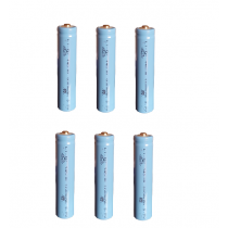 Set 6 acumulatori Li-Ion tip dz 14500, albastru, 1600mAH, 3.7V