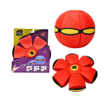 Minge zburatoare transformabila in disc, cu iluminare LED, Frisbee 