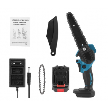  Mini Drujba electrica portabila, cu sistem de ungere, 8 INCH, 24V