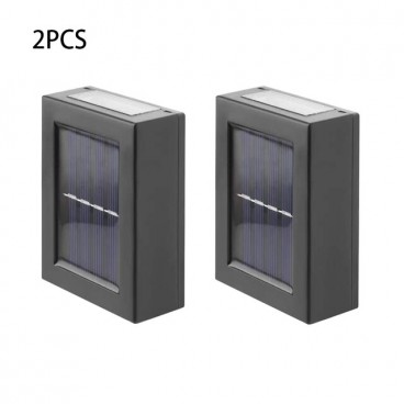 Set 2 lampi solare pentru perete exterior, iluminare sus-jos, lumina calda