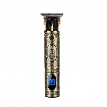 Aparat de tuns Conturare, Trimmer Modele Hair Styling Profesional, Gold, incarcare usb cu afisaj teleMAG