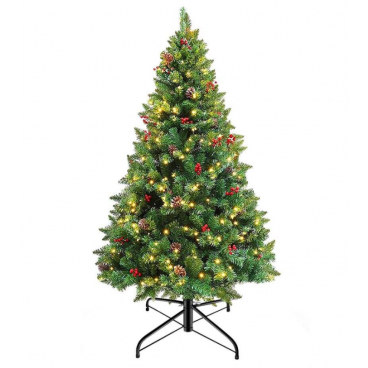 Brad de Craciun artificial, impodobit, inaltime 180 cm, accesorii incluse