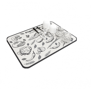 Covoras absorbant pentru mobila, uscare vesela si tacamuri, 60 x 40 cm