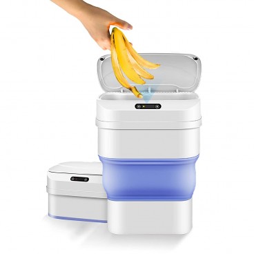 Cos de gunoi smart, cu senzor de miscare, pliabil, cu capac automat, capacitate 8 l teleMAG