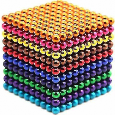 PROMO - Set 256 Bile Magnetice AntiStres Neocube, mix 6 culori, multicolor, 5 mm