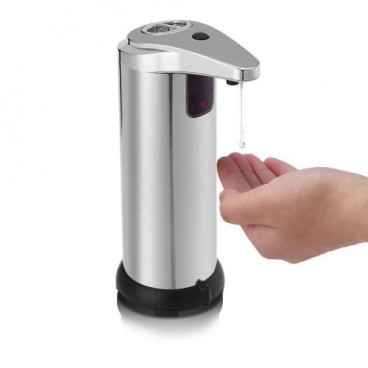 Dozator din inox pentru sapun lichid, cu senzor infrarosu teleMAG