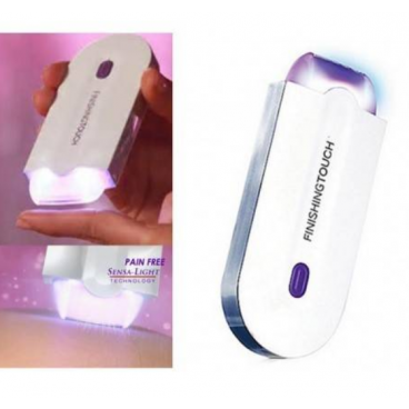 Epilator reincarcabil, pentru ingrijire corporala, Finishing Touch Yes, Sensa-Light, Alb/Mov.