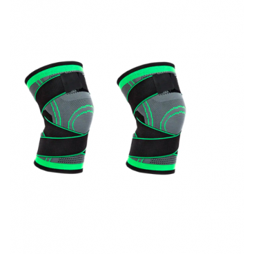 2X Genunchiera elastica ajustabila cu bretele elastice, bandaj pentru genunchi cu compresie