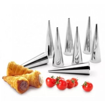 Set 10 forme conice, pentru rulouri de patiserie