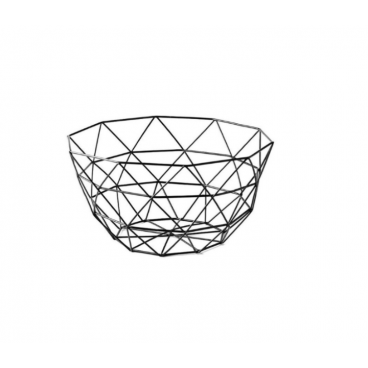 Fructiera rotunda, model geometric poligonal, Neagra