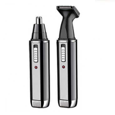 Trimmer portabil ProMozer 2in1 pentru nas,urechi,barba si mustata, negru