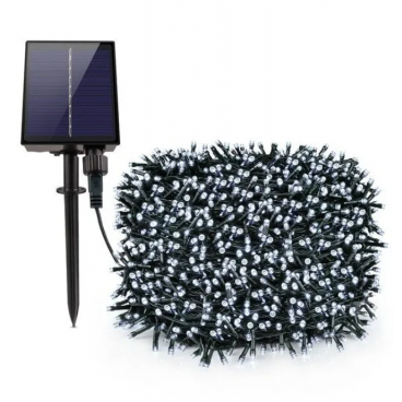 Instalatie solara de 300 LED, pentru exterior, 