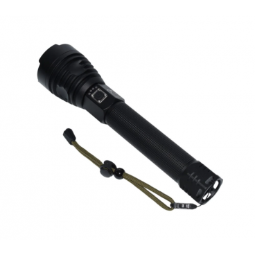 Lanterna Profesionala LED, 2 Acumulatori, 59800 Lumeni, 3 Trepte de Intensitate, Dimensiuni Reduse, Negru teleMAG