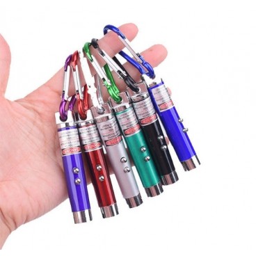 Set 3 lanterne cu laser inclus, tip breloc