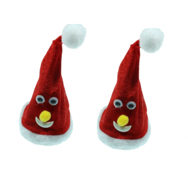 1 + 1 GRATIS - Caciulita lui Mos Craciun care canta si danseaza, ornament pentru Craciun