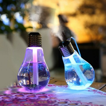 Umidificator cu ultrasunete 400ml, LED 7 culori teleMAG