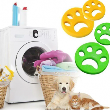 Set 2x dispozitive pentru colectarea parului din masina de spalat, refolosibile