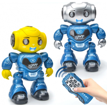 Robot inteligent interactiv cu telecomanda, Danseaza, Merge, Lumini Led, Sunete