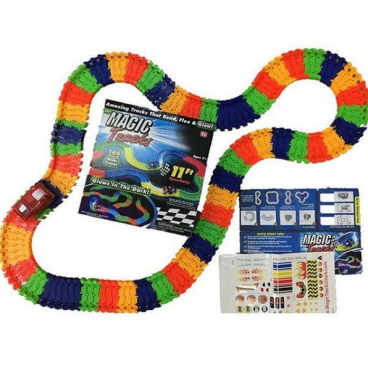 Pista flexibila curse masinute Magic Tracks din 165 piese