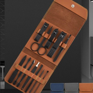 Trusa manichiura profesionala 12 piese, otel inoxidabil KH-A-2