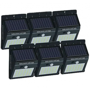 Set 6 lampi solare cu 30 led - senzor de lumina