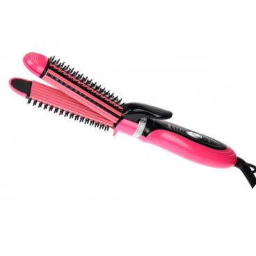 Placa ceramica multifinctionala de creponat parul 3 in 1 GEMEI 210 grade, GM2922ROZ