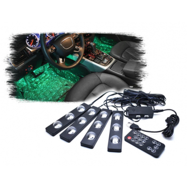 Lumini LED pentru interiorul auto DiscoDots