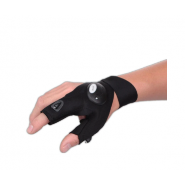 Manusa cu Lanterna 2 leduri puternice, Marime Universala, Textil , teleMAG