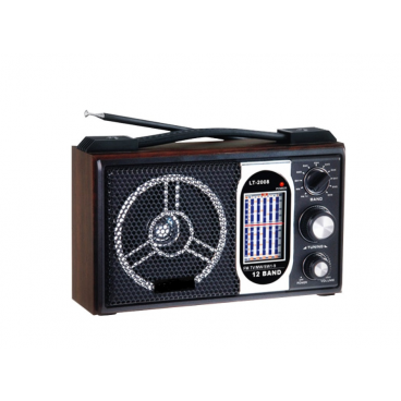 Radio portabil Rotosonic LT-2008LW, 11 benzi, model retro