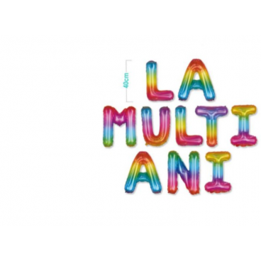 Set baloane folie La multi Ani multicolor 40Cm,FB0861