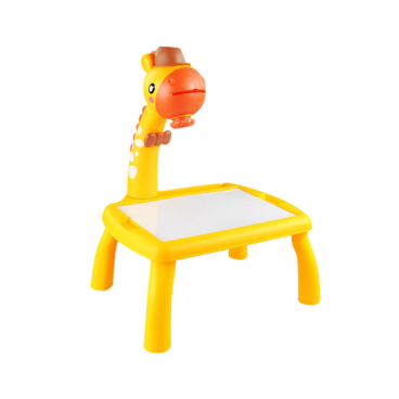 Masuta educationala cu proiector,Forma draguta de Girafa cu muzica, 20 x 15 cm