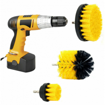 Set 3 perii curatare cu adaptor pentru bormasina/autofiletanta