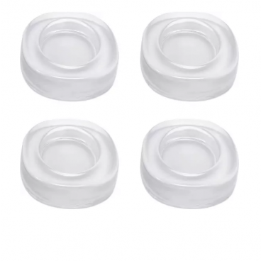 Set 4 picioruse antivibratie pentru masina de spalat,silicon transparent