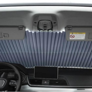 Copertina parasolar auto impotriva razelor UV, fixare prin ventuze