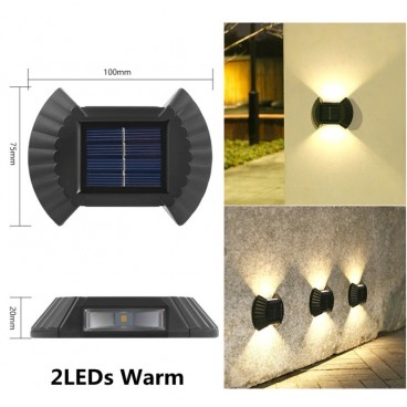 Set 4 lampi Solare cu lumina bidirectionala