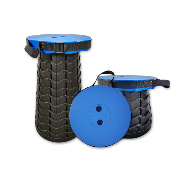 Taburet/Scaun pliabil portabil, retractabil, telescopic, pentru exterior