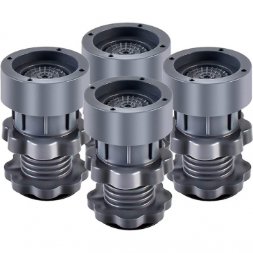 Set 4 picioruse reglabile pentru masina de spalat, anti-zgomot si antiderapante, suporti amortizare vibratii masina de spalat, amortizoare uscator de rufe, frigider, mobilier