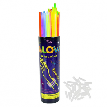 Set 100 bratari luminoase, glow sticks, diverse culori, set 100 bucati