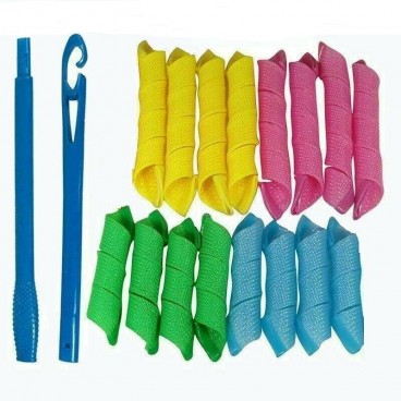 Set bigudiuri rapide Magic multicolor pentru coafat par ondulat teleMAG