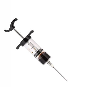 Injector de sosuri pentru carne, din otel, ideal pentru orice bucatarie, Turcoaz
