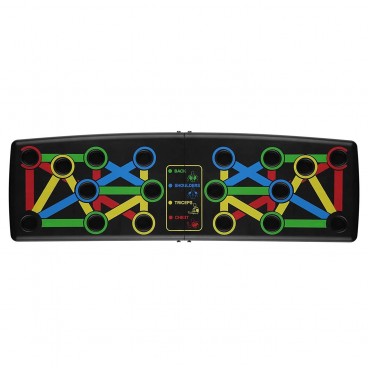 Placa Pentru Flotari Multifunctionala, Pe Baza De Culori, Cu Manere, Pentru Piept, Umeri, Spate Si Triceps teleMAG