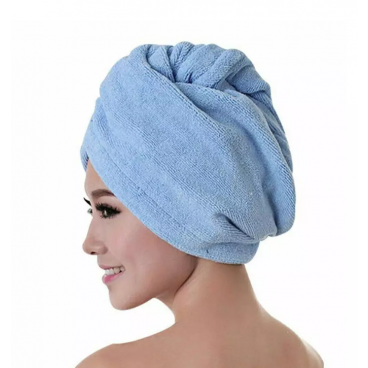1 + 1 GRATIS - Prosop Turban Pentru Uscarea Parului, Albastru