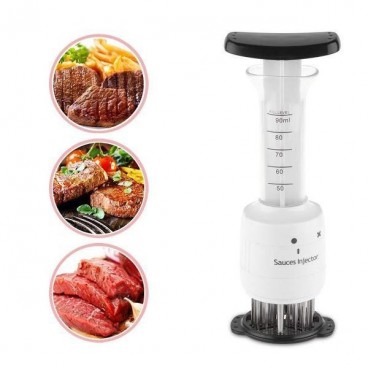 Frăgezitor de carne cu injector pentru sos, 2 trepte de injectare